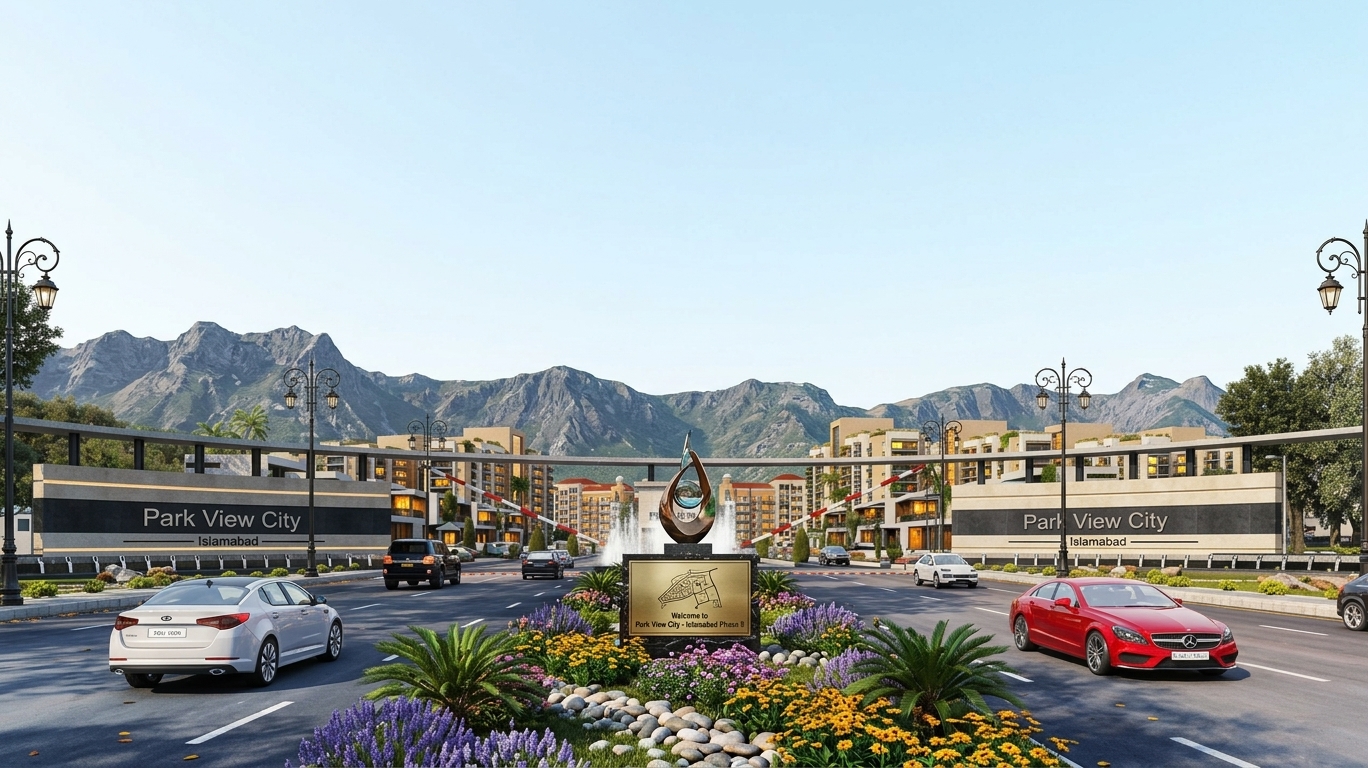 Park View City Islamabad main entrance