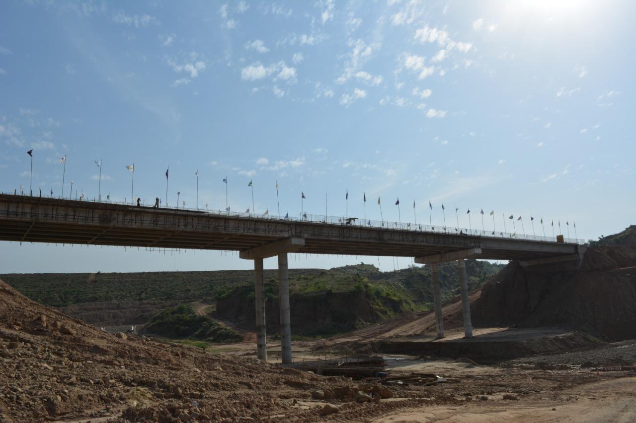 Bridge over the river at Capital Smart City