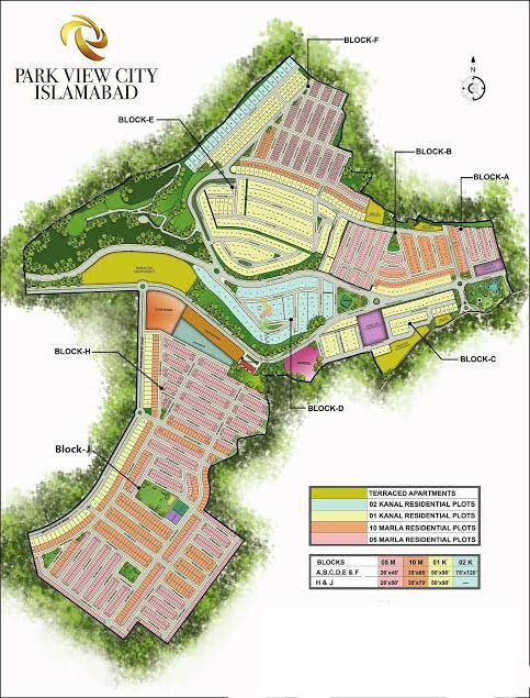 Park View City Islamabad master plan